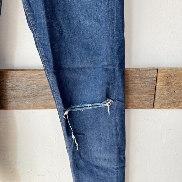 ASOS Jeans Distressed Button‎ Fly 30 Excellent Condition Medium Blue Denim - Picture 7 of 9